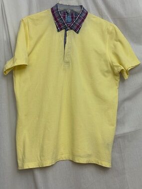 Stone Rose XL light yellow polo shirt